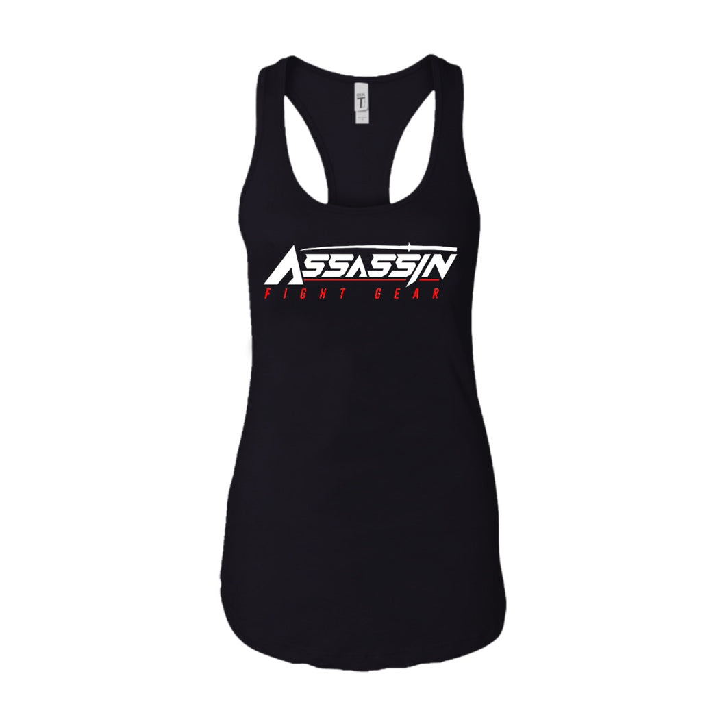 Black Women’s Racer Back (Red Logo)